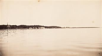 (NEW YORK.) Group of mammoth photographic views of early Shelter Island.